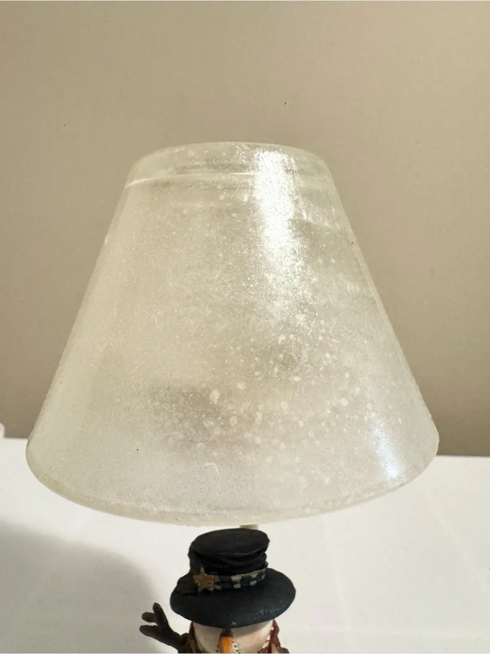 Vintage Snowman Candle Holder